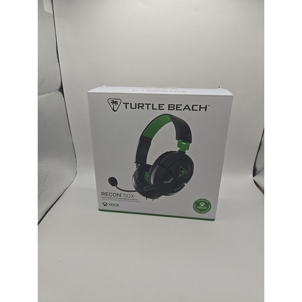 Turtle Beach Recon 50X Wired Gaming Headset Black & Green Designed for Xbox